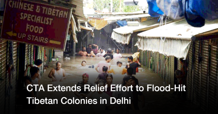 CTA Extends Relief Effort to Flood-Hit Tibetan Colonies in Delhi