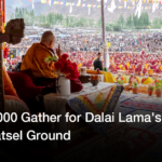 Over 45,000 Gather for Dalai Lama's Teaching at Shewatsel Ground