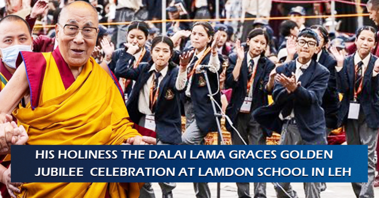 His Holiness the Dalai Lama Graces Golden Jubilee Celebration at Lamdon School in Leh