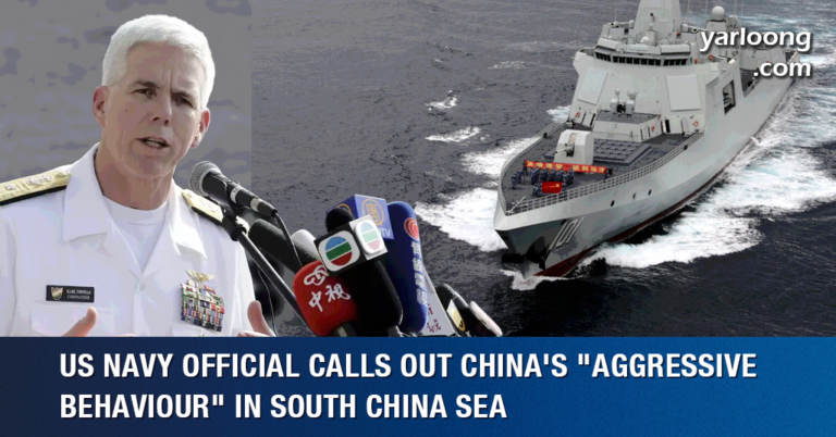 US Navy Official Calls Out China's "Aggressive Behaviour" in South China Sea