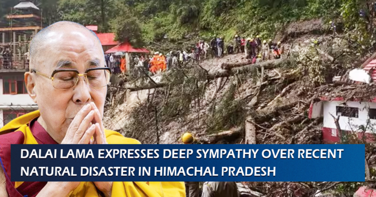 Dalai Lama Expresses Deep Sympathy Over Recent Natural Disaster in Himachal Pradesh