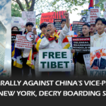 Tibetan-American activists protest against Chinese Vice-President Han Zheng at UN, highlighting concerns over Boading School in Tibet and cultural genocide. Dive into the Students for a Free Tibet's powerful message and rally details.