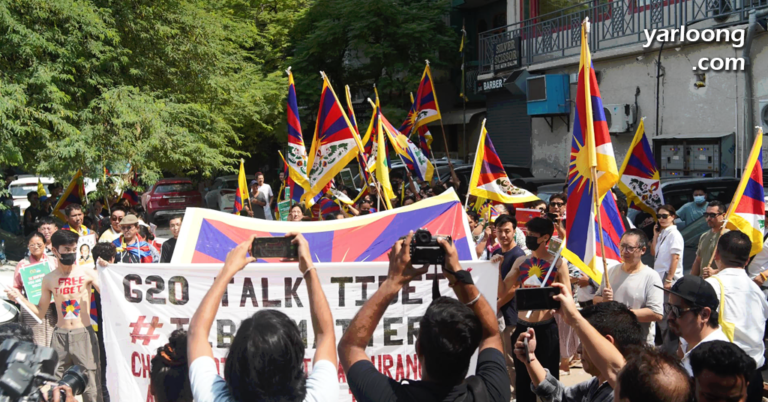 Tibetan Community in Delhi Rallies Against China Ahead of G20 Summit
