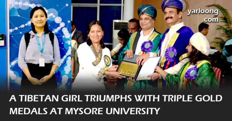 Tsewang Tsamchoe makes the Tibetan community proud, clinching three gold medals in MSc Genetics at #MysoreUniversity! From Dhondhenling Tibetan Settlement to academic stardom, her journey is truly inspiring