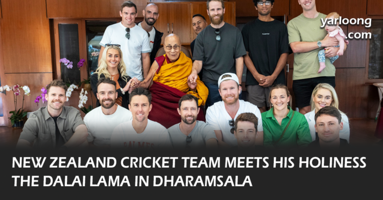 New Zealand's cricket squad meets the Dalai Lama in scenic Dharamsala ahead of their crucial World Cup match.