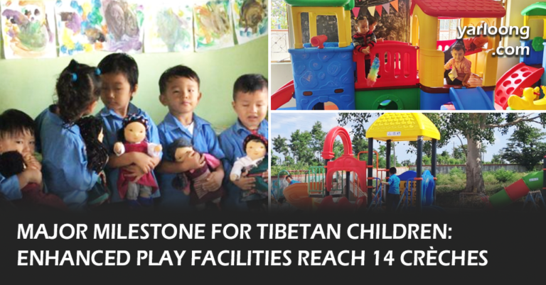Major progress for Tibetan children! The ECCE Project, managed by the Central Tibetan Administration and funded by USAID, elevates early childhood care with play equipment installations across settlements.