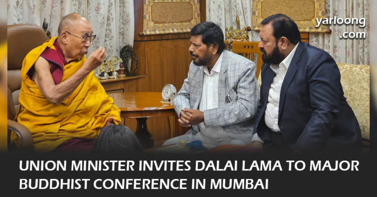 Union Minister Ramdas Athawale invites the Dalai Lama to the Dhamma Diksha Conference in Mumbai, a major event celebrating Buddhism.