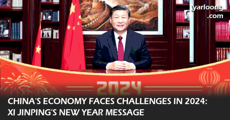 "Explore President Xi Jinping's New Year message addressing China's economic challenges in 2024, including factory production woes, youth unemployment, and the Evergrande crisis, as reported by The Guardian."
