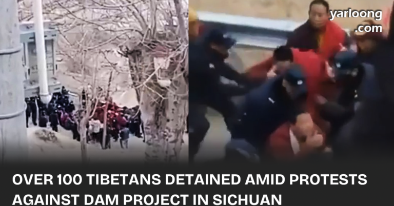 More than 100 Tibetans, including monks, have been arrested in Sichuan, China, following protests against a dam project that endangers six monasteries and the livelihoods of local communities.