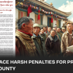 Chinese government has issued a punishment order in Tibet's Derge County, imposing harsh penalties on those protesting against government projects. This crackdown on peaceful assembly and expression highlights the ongoing struggle for rights in Tibet.