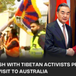 In Canberra, the visit of China's Foreign Minister Wang Yi was met with passionate protests by Tibetan and Uyghur activists, calling attention to human rights issues amidst high-level Australian-Chinese diplomatic talks.