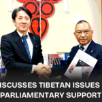 Dr. Tsewang Gyalpo Arya met with Ishikawa Akimasa, the General Secretary of the Japan Parliamentary Support Group for Tibet, in Tokyo. They discussed the pressing issues faced by Tibetans under Chinese policies and outlined action plans for international support.
