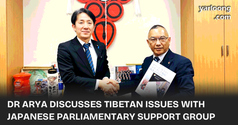 Dr. Tsewang Gyalpo Arya met with Ishikawa Akimasa, the General Secretary of the Japan Parliamentary Support Group for Tibet, in Tokyo. They discussed the pressing issues faced by Tibetans under Chinese policies and outlined action plans for international support.