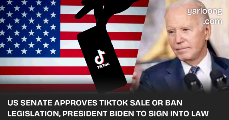 U.S. Senate passes legislation requiring TikTok's Chinese owners to sell the app or face a ban, citing national security concerns. President Biden to sign it into law soon.