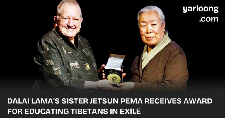 Jetsun Pema, the Dalai Lama's sister, honored with the Pearl S. Buck Award for her decades of dedication to educating Tibetan children in exile.