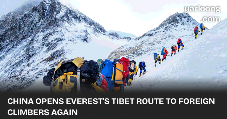 China has officially reopened access to Mount Everest via Tibet to international climbers, since the global pause.