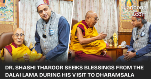 Dr. Shashi Tharoor, the MP for Thiruvananthapuram, sought blessings from His Holiness the 14th Dalai Lama. They discussed the crucial topics of religious harmony and the integration of scientific and spiritual teachings.